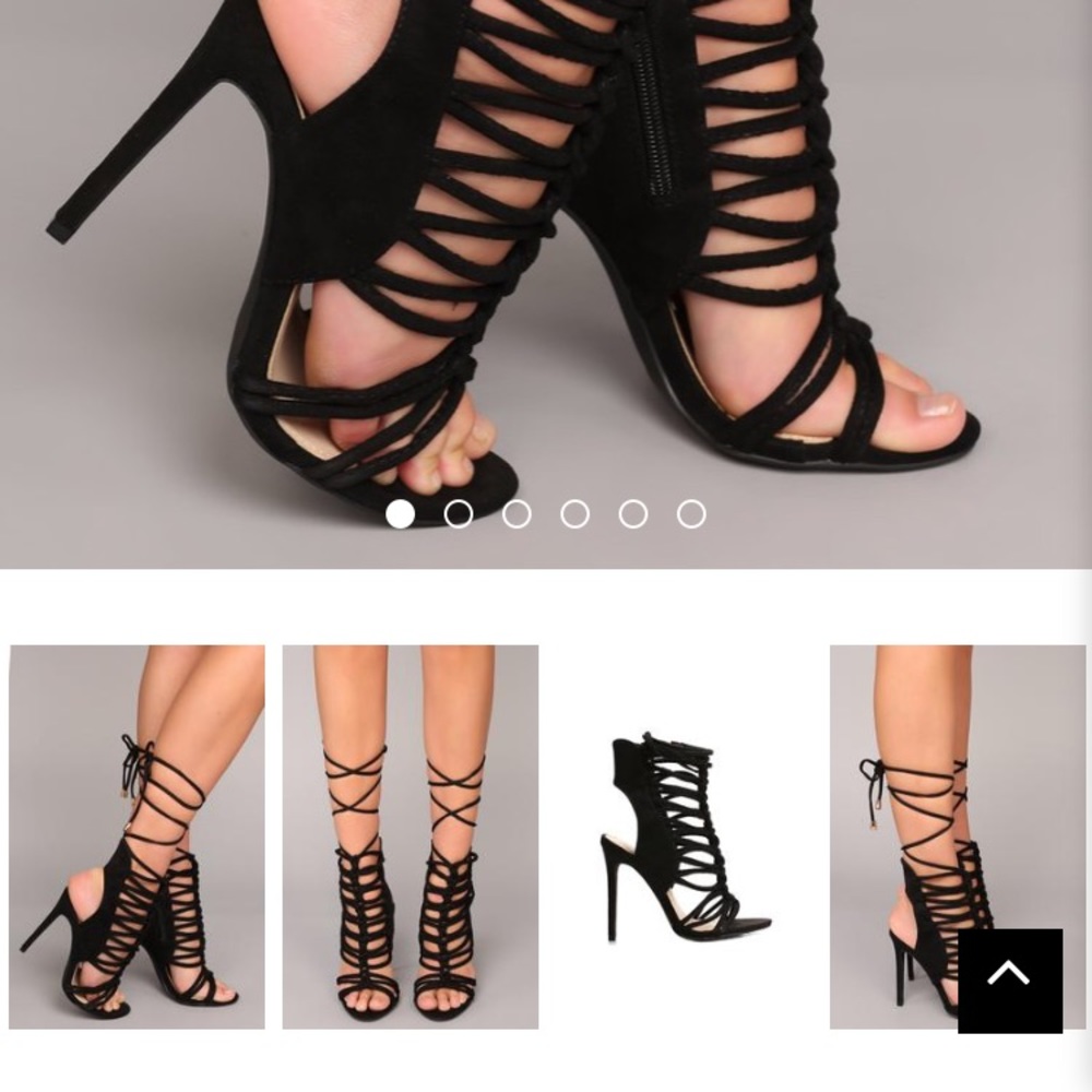 Gold tipped slim heels